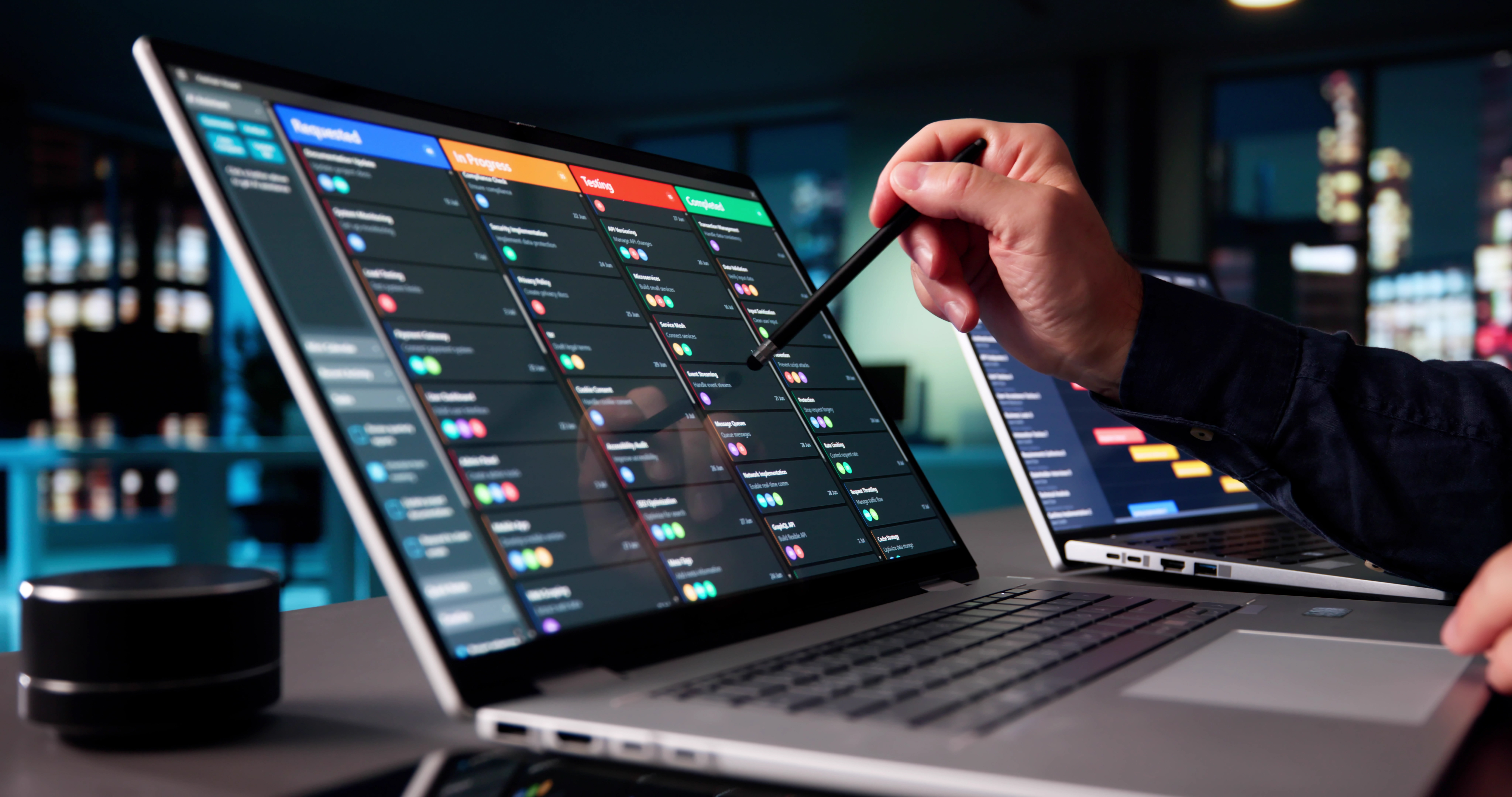 Modern executive boardroom